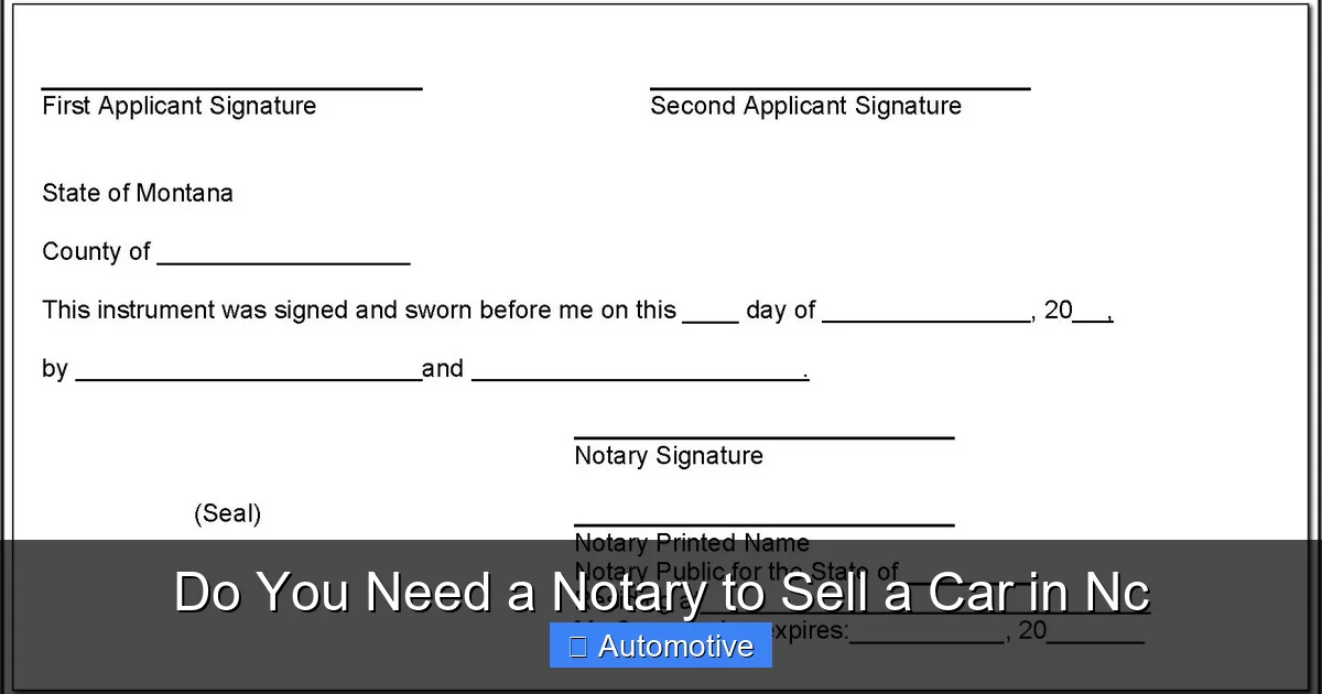 Do You Need a Notary to Sell a Car in Nc