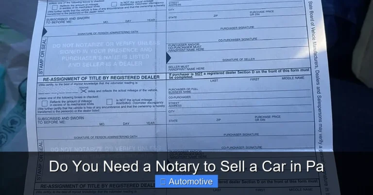 Do You Need a Notary to Sell a Car in Pa
