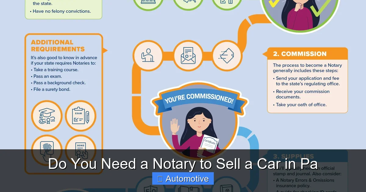 Do You Need a Notary to Sell a Car in Pa