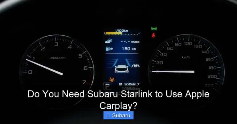 Do You Need Subaru Starlink to Use Apple Carplay?