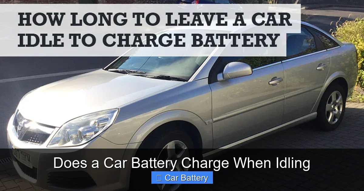 Does a Car Battery Charge When Idling