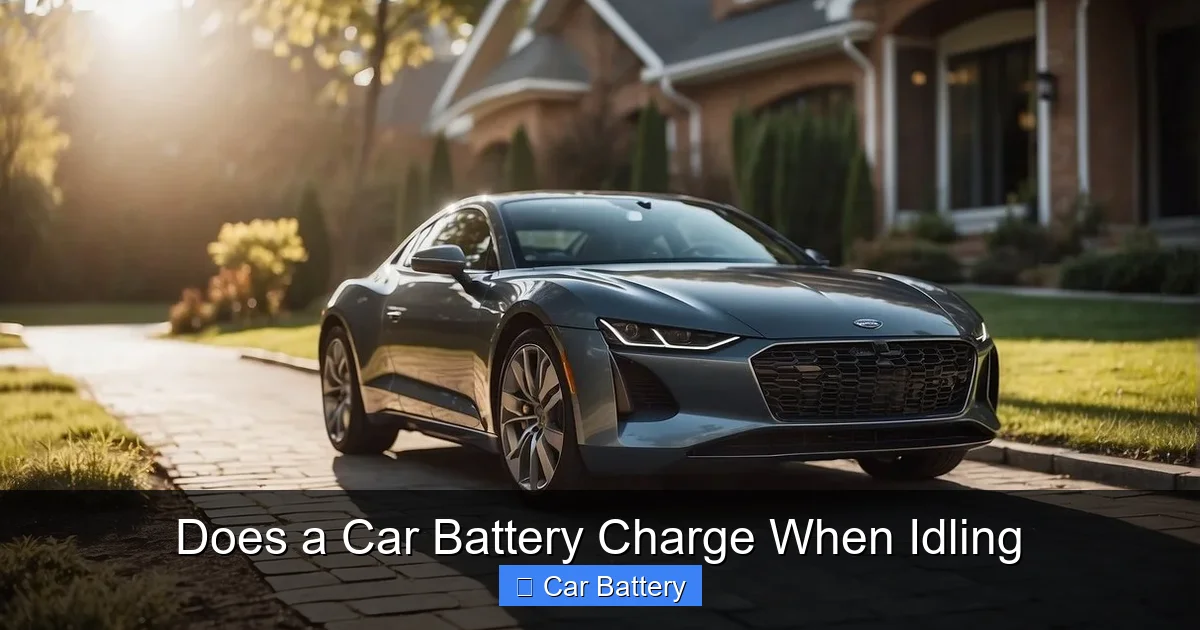 Does a Car Battery Charge When Idling
