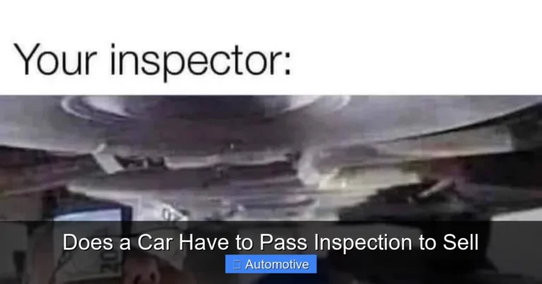 Does a Car Have to Pass Inspection to Sell