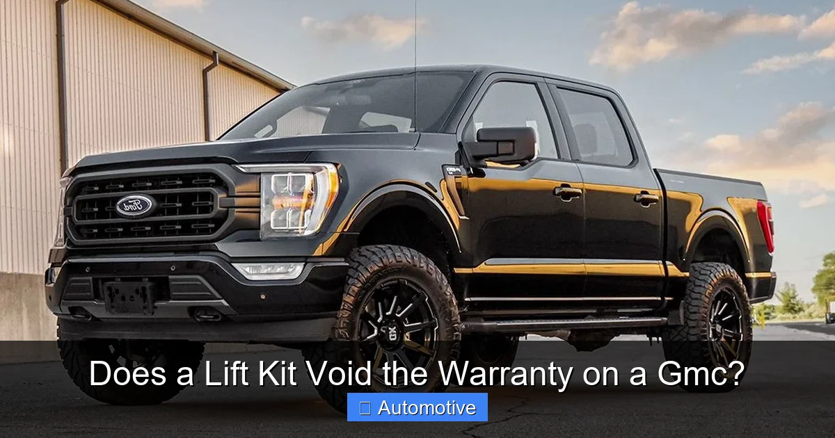Does a Lift Kit Void the Warranty on a Gmc?