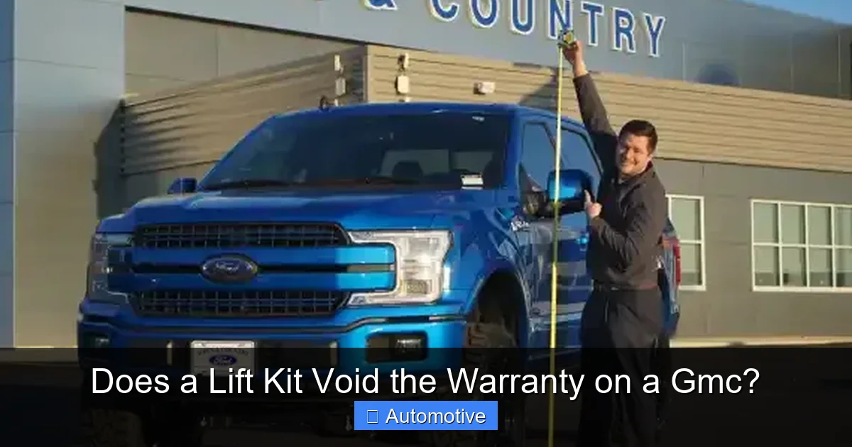 Does a Lift Kit Void the Warranty on a Gmc?