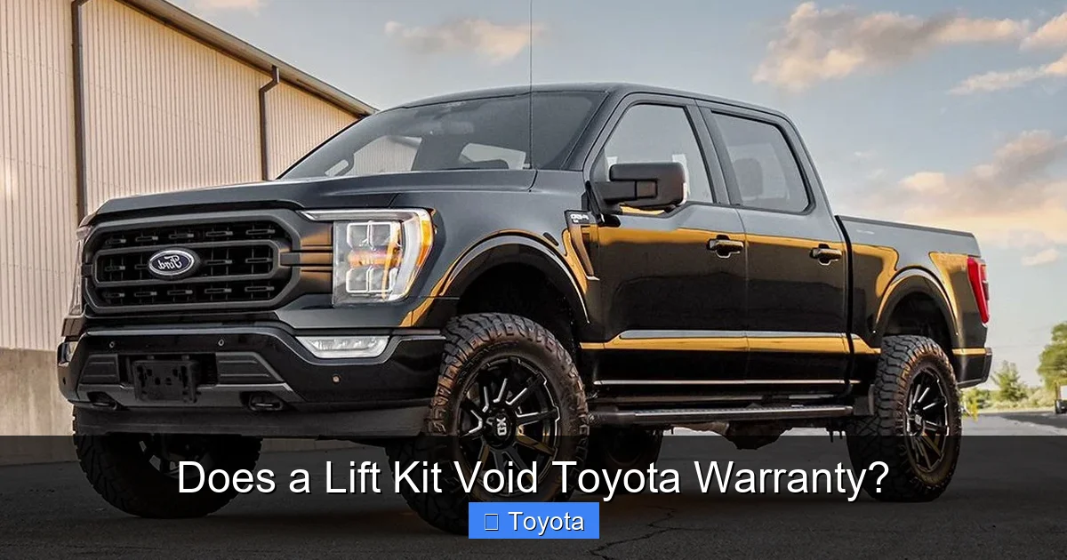 Does a Lift Kit Void Toyota Warranty?