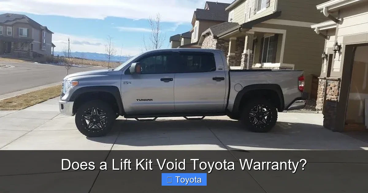 Does a Lift Kit Void Toyota Warranty?