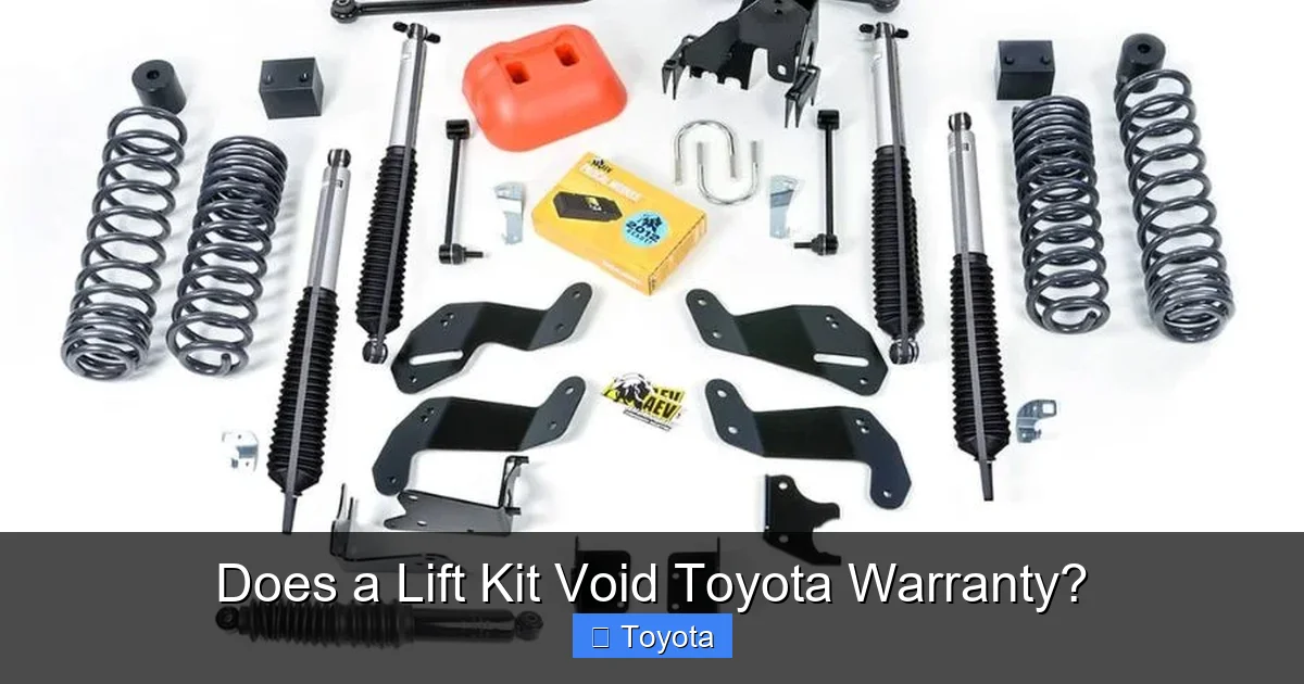 Does a Lift Kit Void Toyota Warranty?