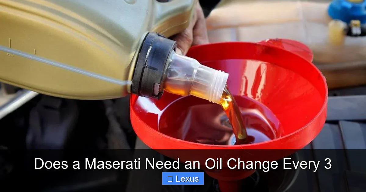 Does a Maserati Need an Oil Change Every 3
