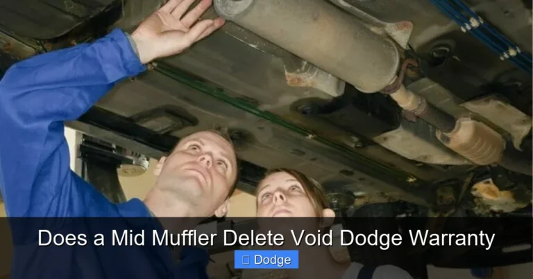 Does a Mid Muffler Delete Void Dodge Warranty