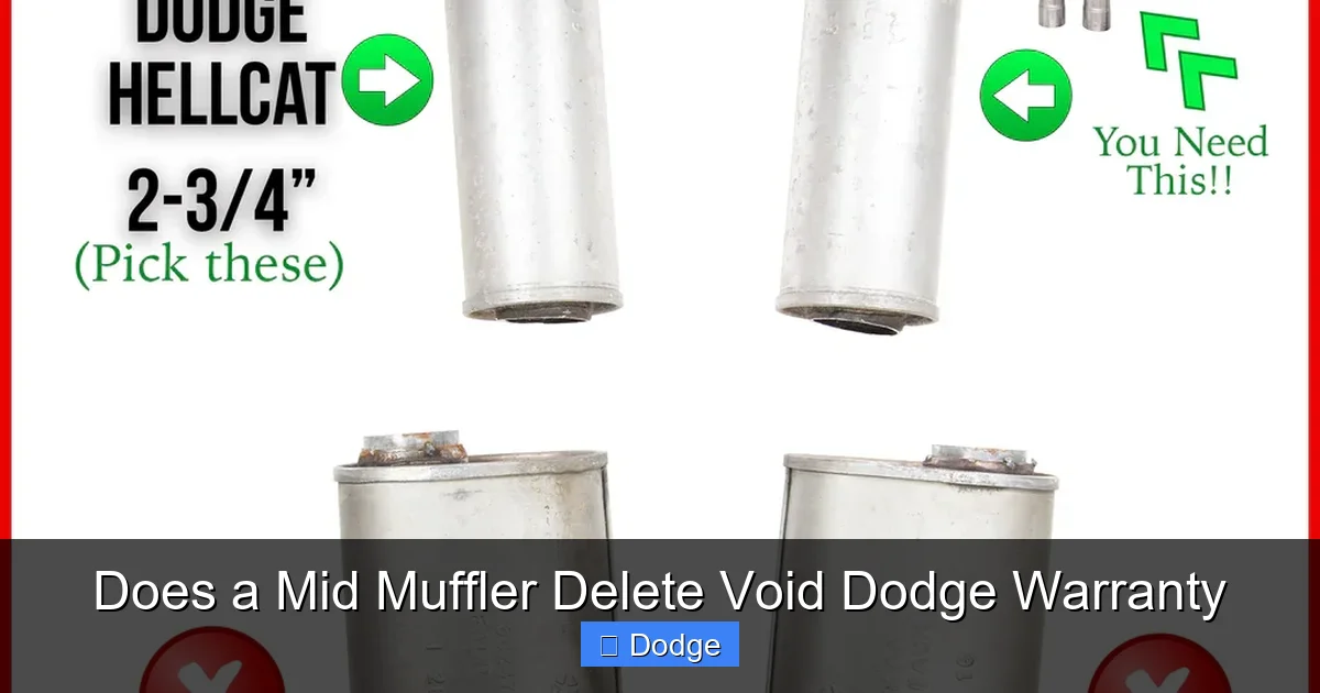 Does a Mid Muffler Delete Void Dodge Warranty