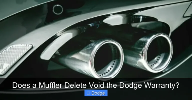 Does a Muffler Delete Void the Dodge Warranty?