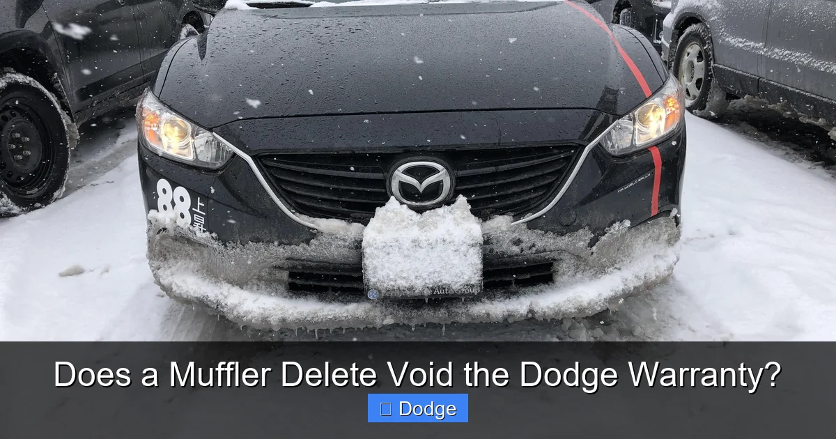 Does a Muffler Delete Void the Dodge Warranty?