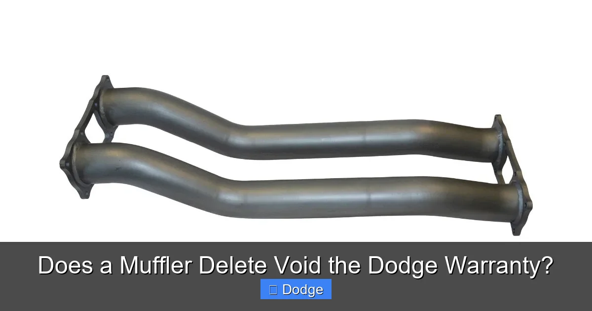 Does a Muffler Delete Void the Dodge Warranty?