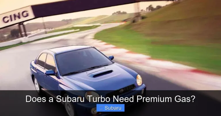 Does a Subaru Turbo Need Premium Gas?