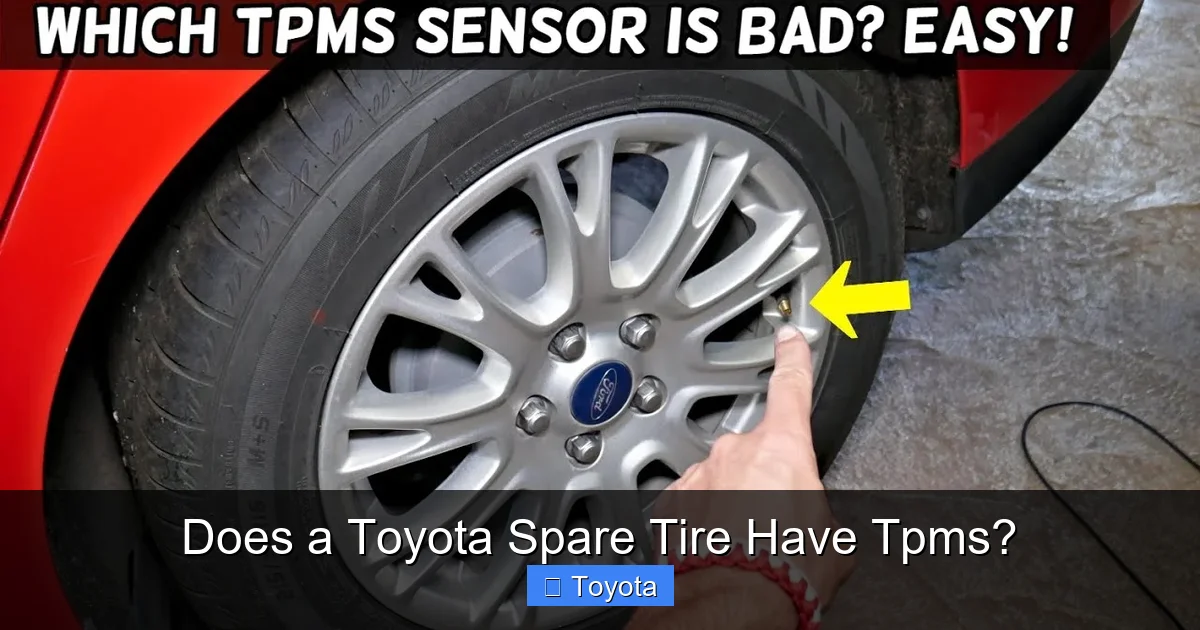 Does a Toyota Spare Tire Have Tpms?