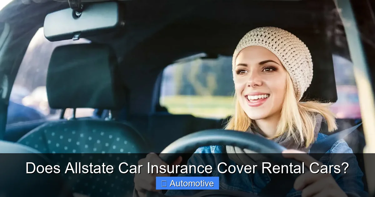 Does Allstate Car Insurance Cover Rental Cars?