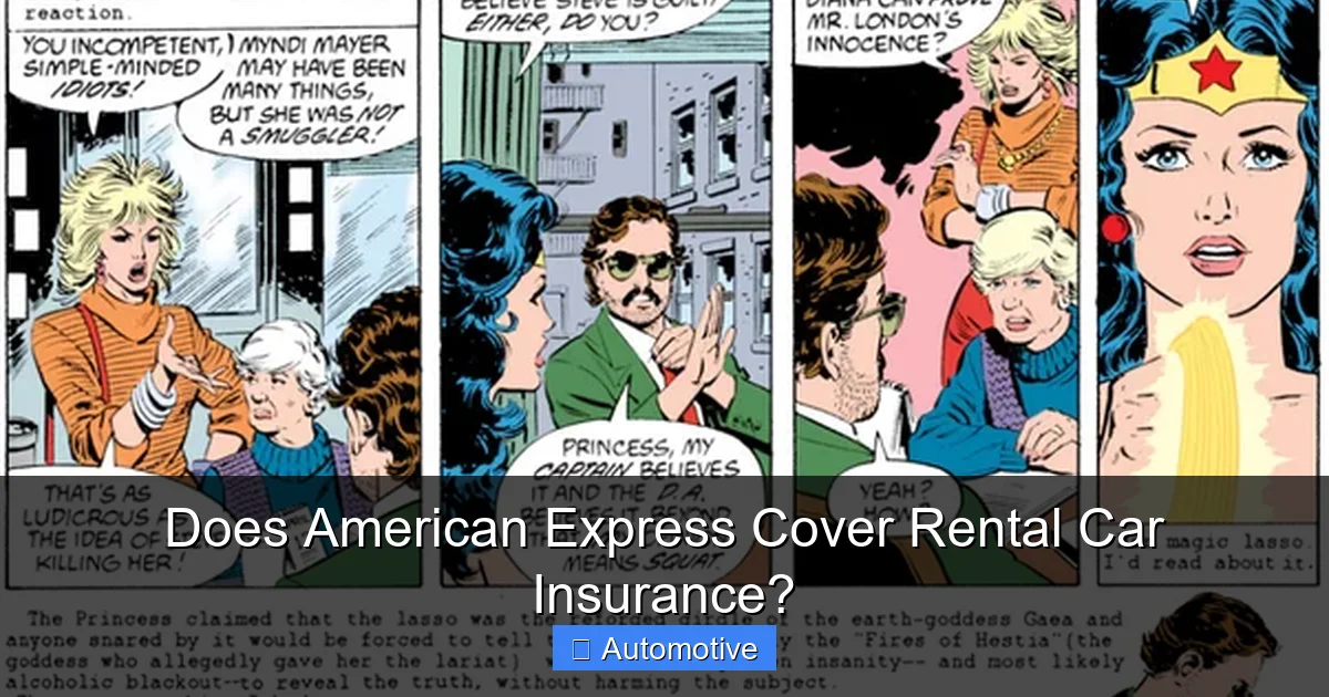 Does American Express Cover Rental Car Insurance?