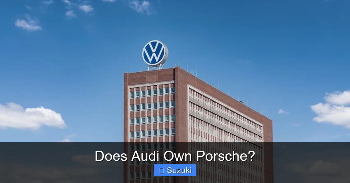 Does Audi Own Porsche?