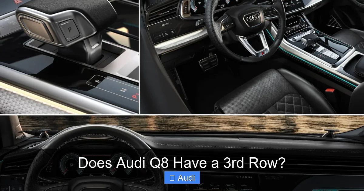 Does Audi Q8 Have a 3rd Row?