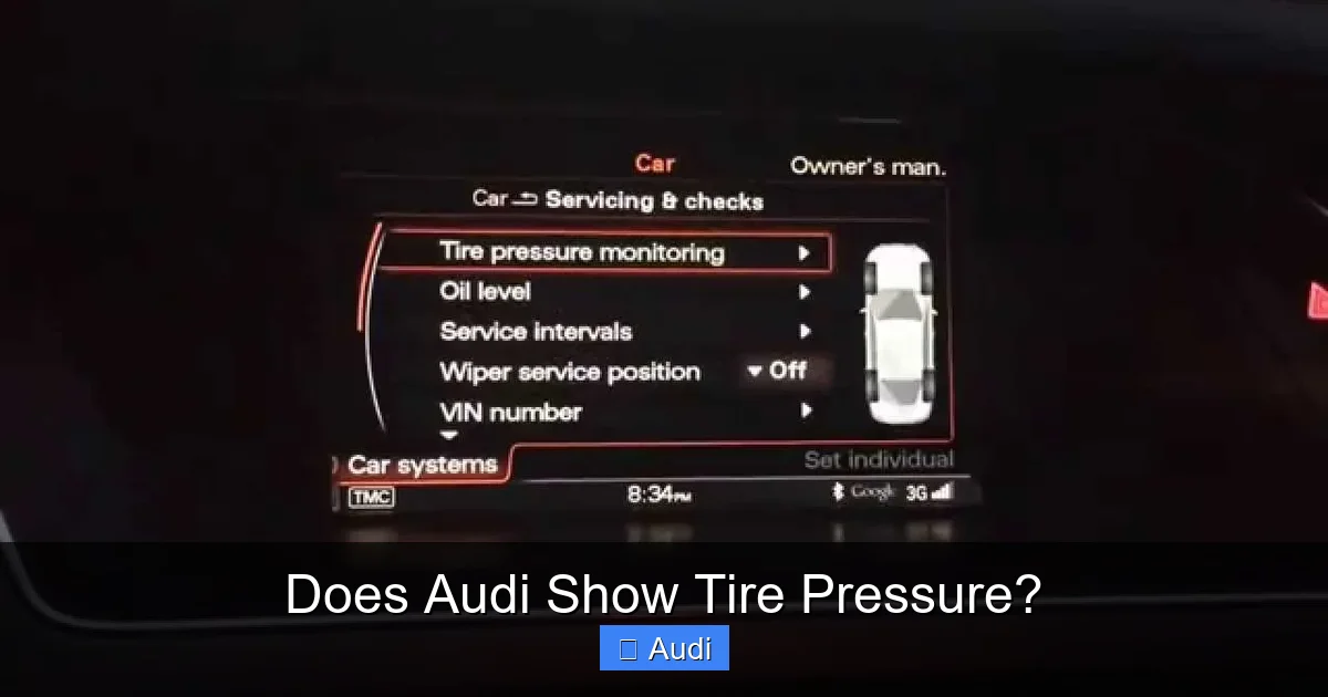 Does Audi Show Tire Pressure?