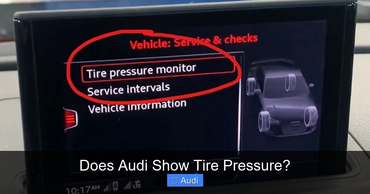 Does Audi Show Tire Pressure?