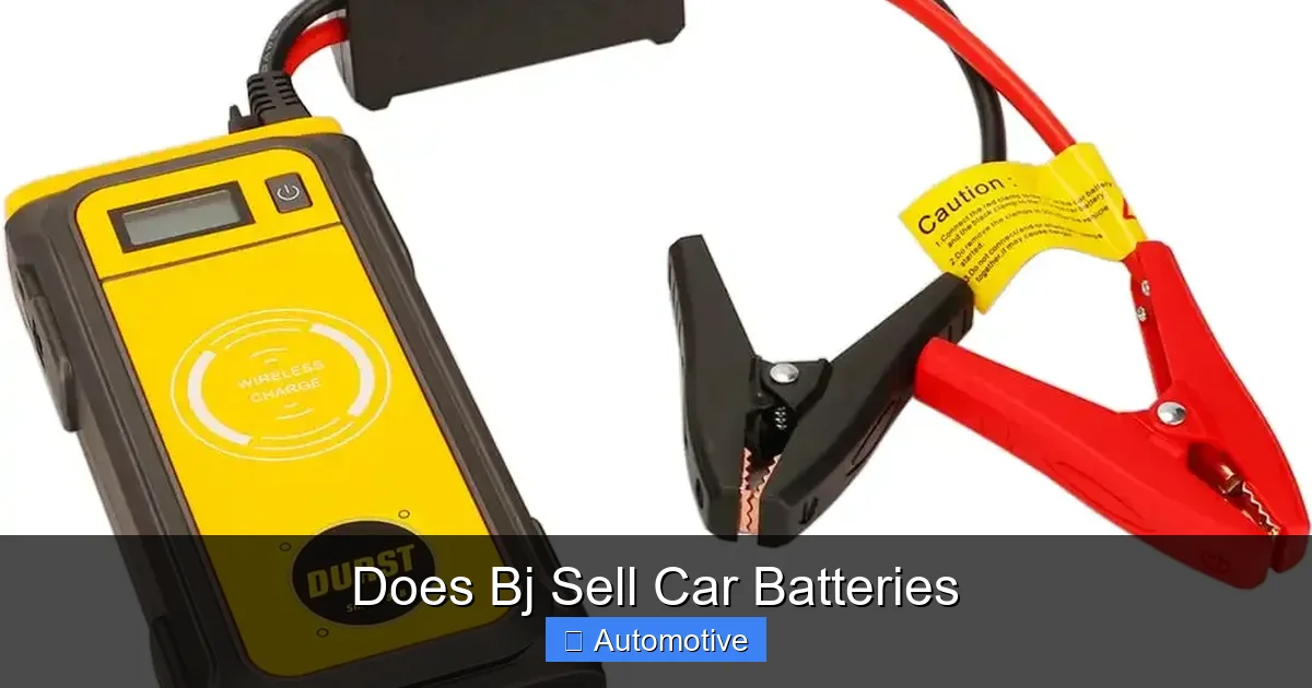 Does Bj Sell Car Batteries