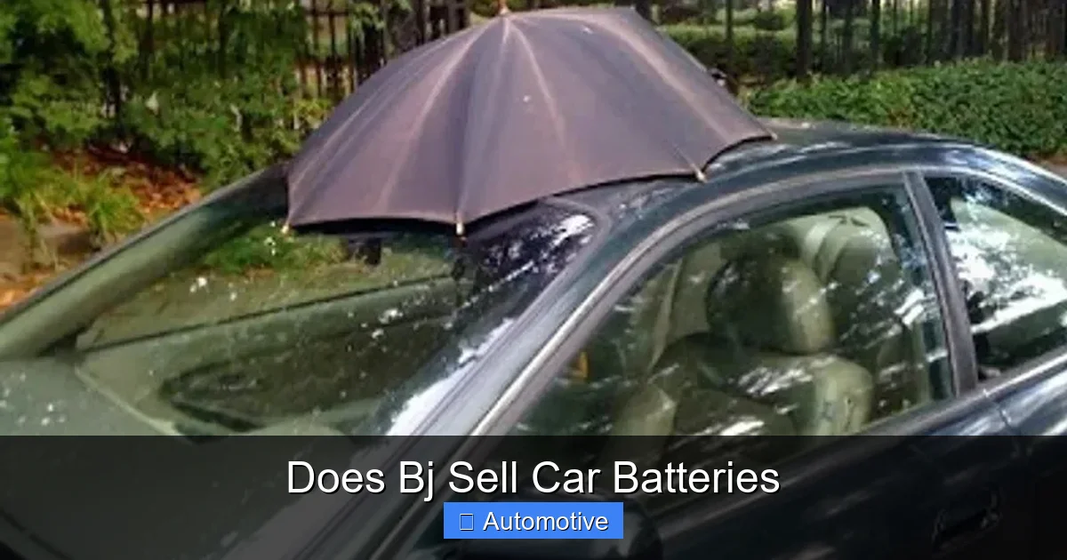 Does Bj Sell Car Batteries