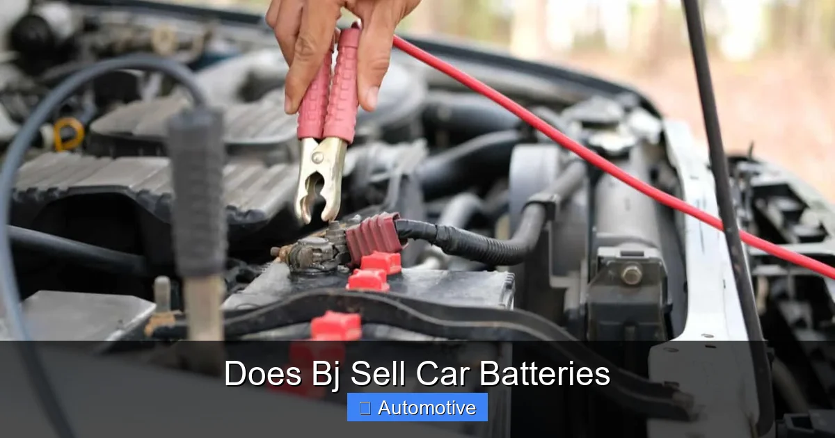 Does Bj Sell Car Batteries