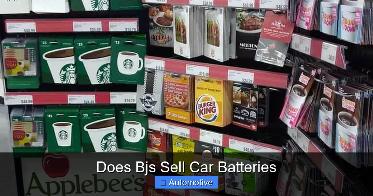 Does Bjs Sell Car Batteries