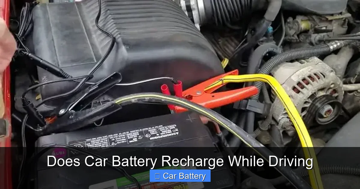 Does Car Battery Recharge While Driving