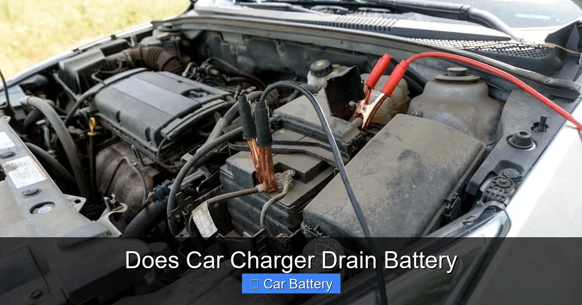 Does Car Charger Drain Battery