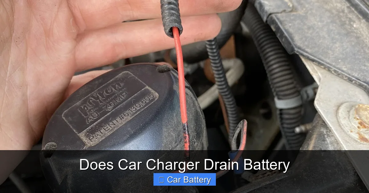 Does Car Charger Drain Battery