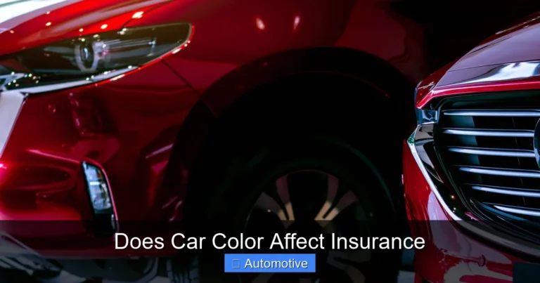 Does Car Color Affect Insurance