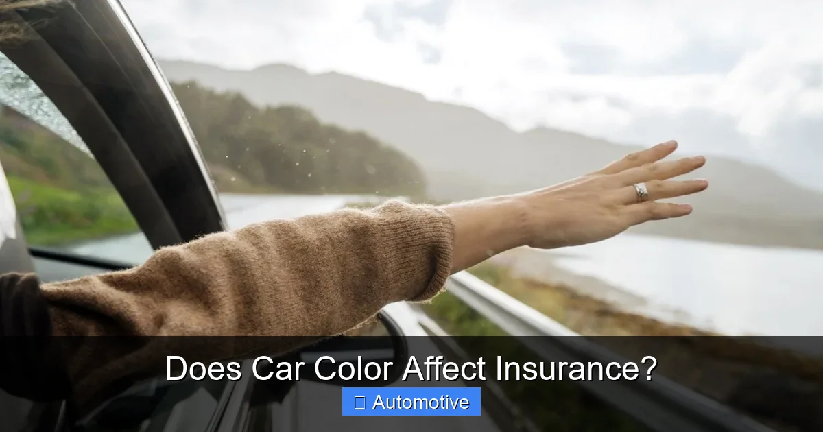 Does Car Color Affect Insurance?