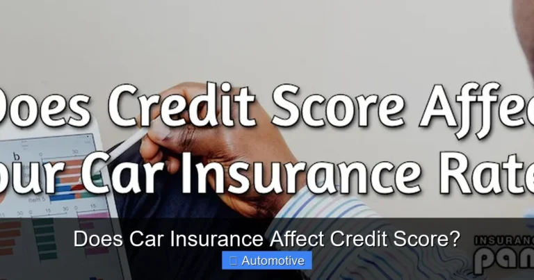 Does Car Insurance Affect Credit Score?