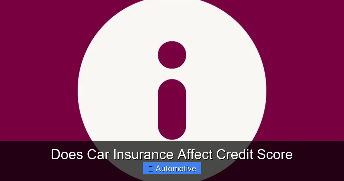 Does Car Insurance Affect Credit Score
