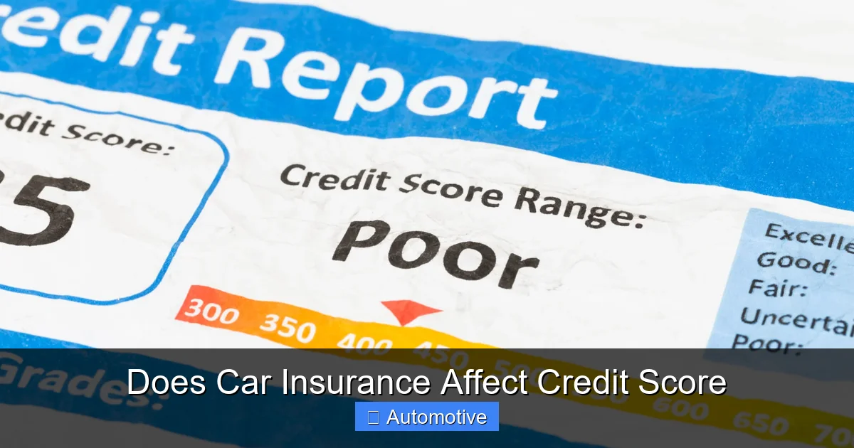Does Car Insurance Affect Credit Score