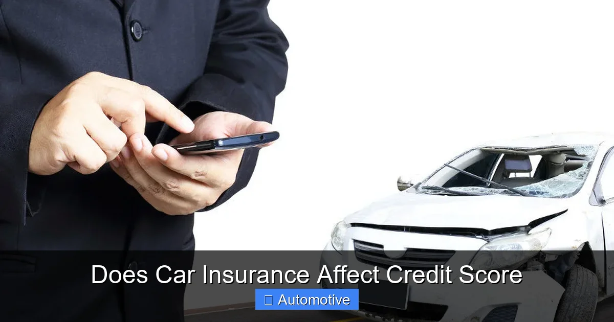 Does Car Insurance Affect Credit Score