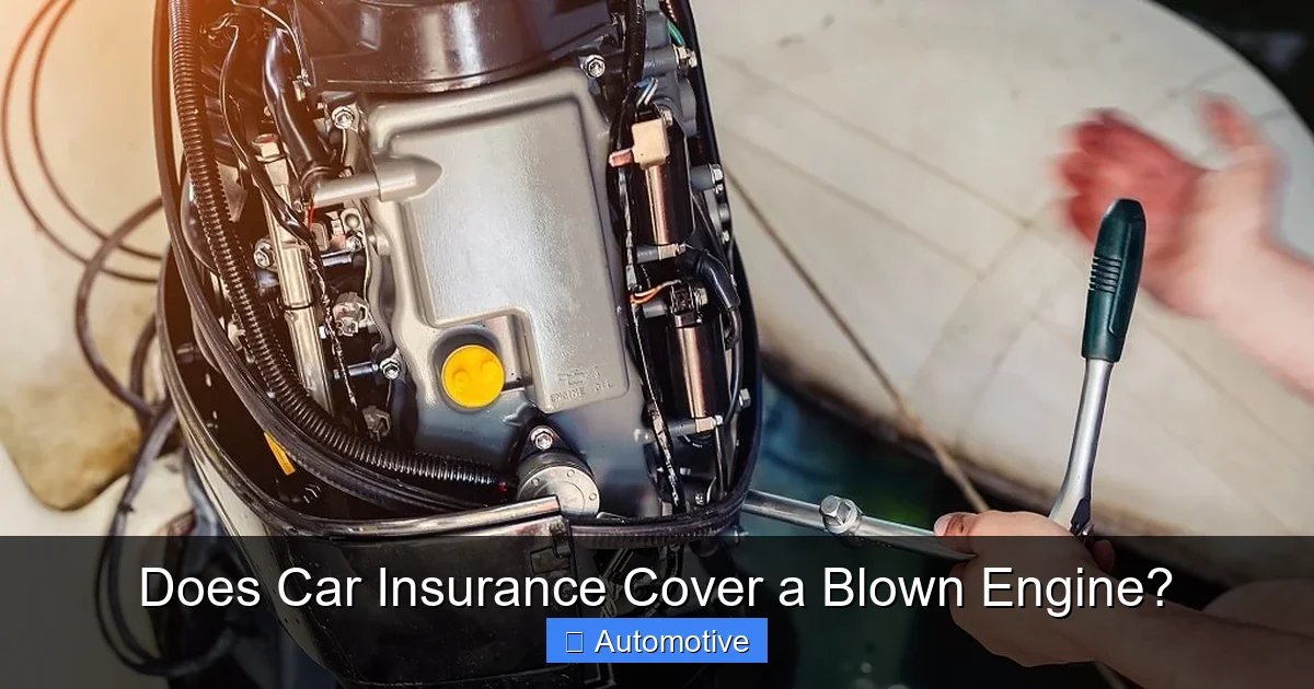 Does Car Insurance Cover a Blown Engine?