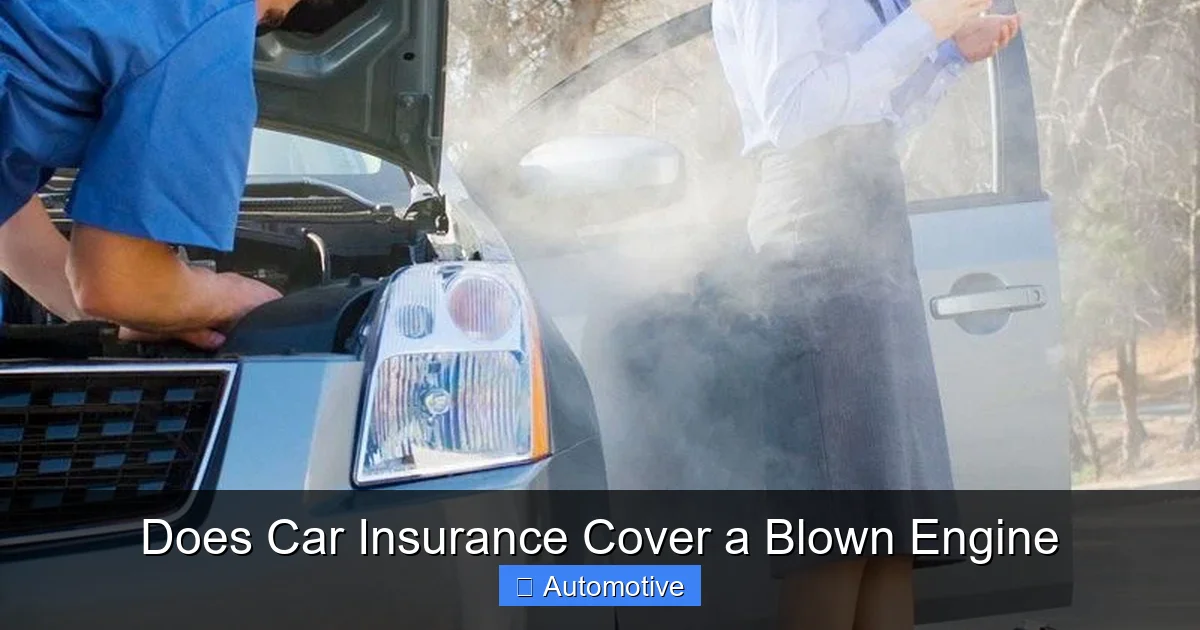 Does Car Insurance Cover a Blown Engine