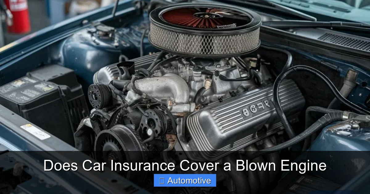 Does Car Insurance Cover a Blown Engine