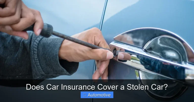 Does Car Insurance Cover a Stolen Car?