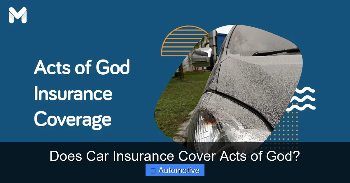 Does Car Insurance Cover Acts of God?