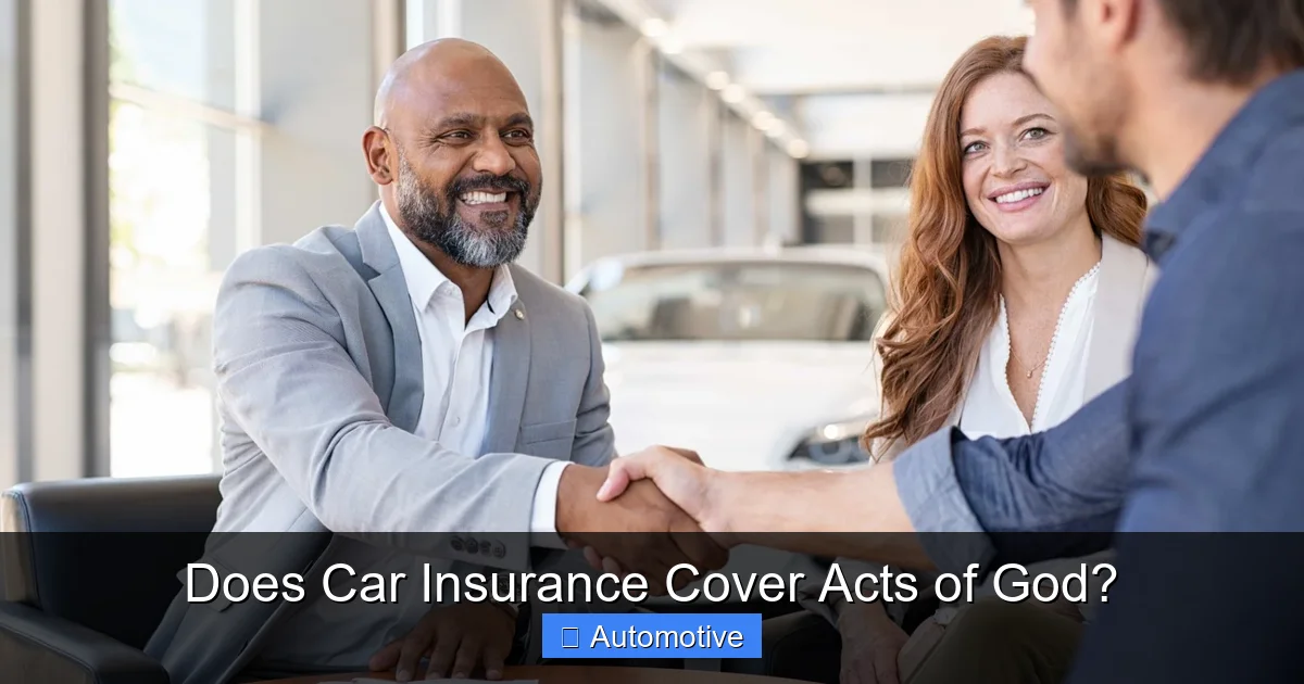 Does Car Insurance Cover Acts of God?