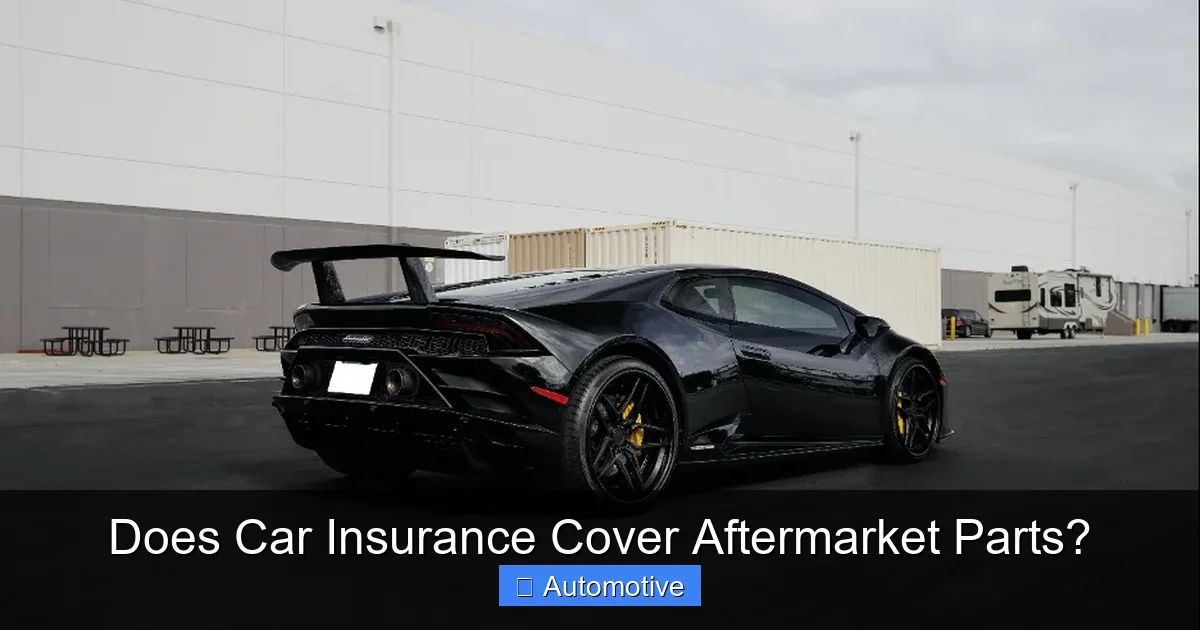 Does Car Insurance Cover Aftermarket Parts?