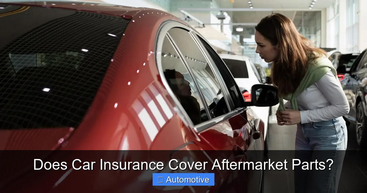 Does Car Insurance Cover Aftermarket Parts?