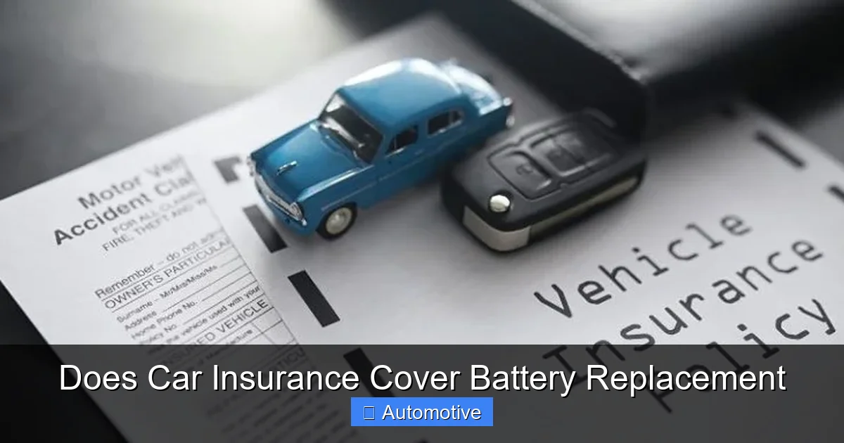 Does Car Insurance Cover Battery Replacement