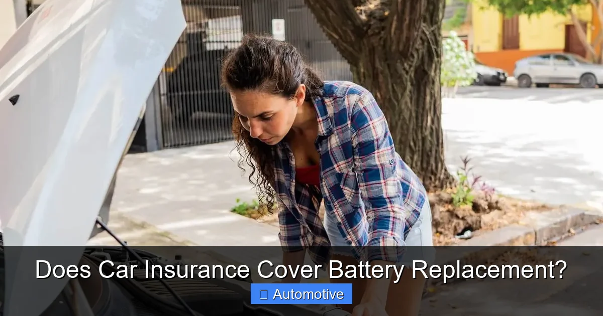 Does Car Insurance Cover Battery Replacement?
