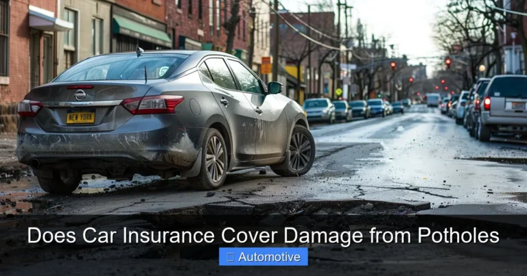 Does Car Insurance Cover Damage from Potholes